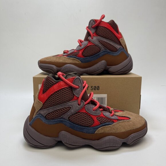Adidas Yeezy 500 High Sumac Men’s Sz 7.5 US GW2874 Sneakers Red Brown NEW - Picture 1 of 8